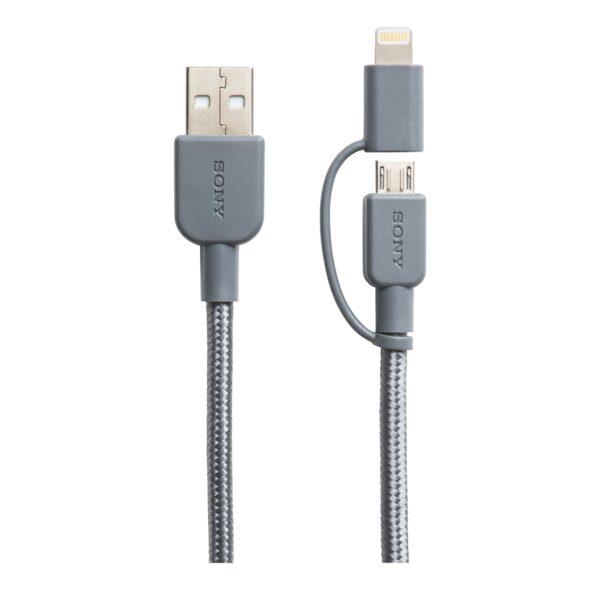 کابل Micro USB با تبدیل آیفون و آیپد و پوشش الیافی سیم مدل ABLP150 CP-ABLP150